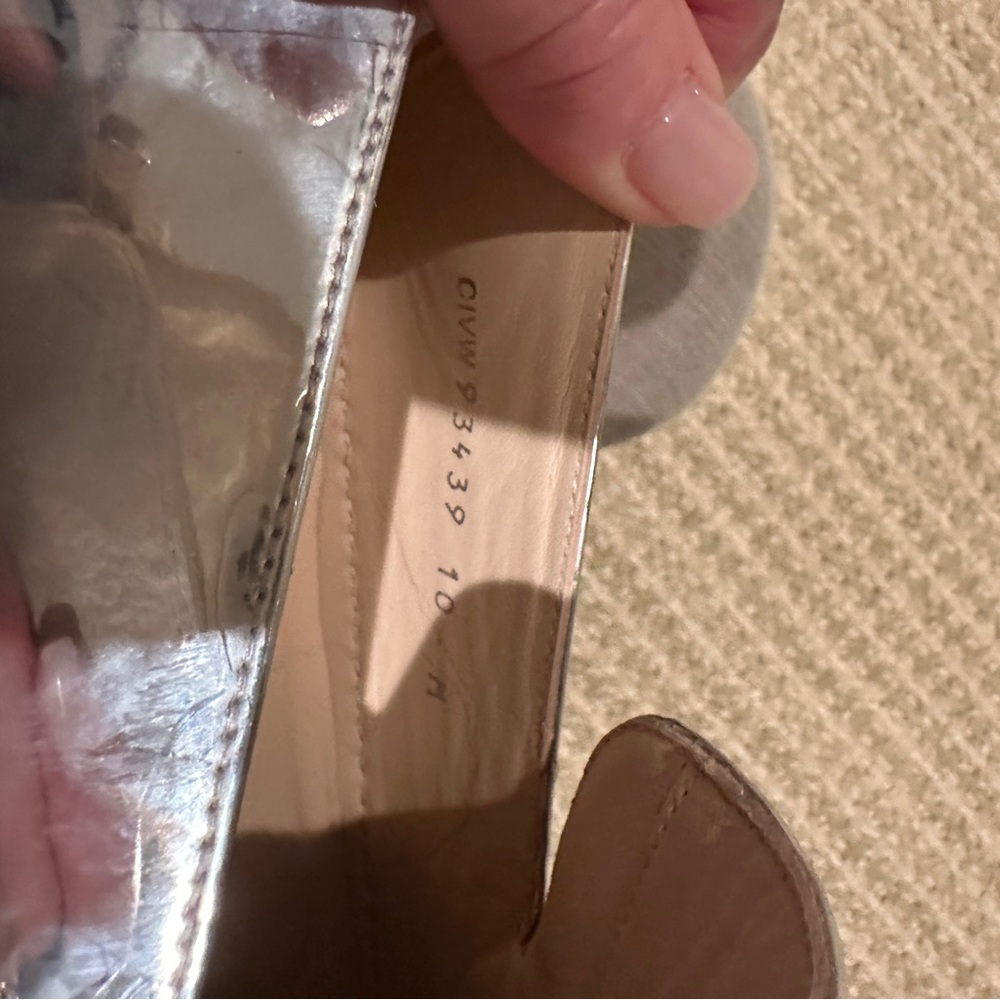 Stuart Weitzman Silver Sneakers - image 5